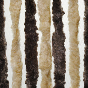 Dekorativní závěs proti hmyzu do dveří karavanu Brunner, 100 × 205 cm barva tmavě hnědá / béžová