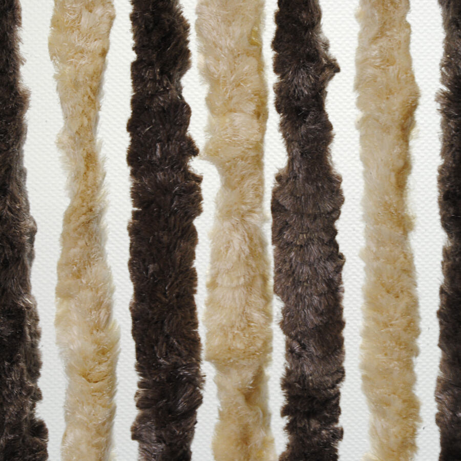 Dekorativní závěs proti hmyzu do dveří karavanu Brunner, 100 × 205 cm barva tmavě hnědá / béžová