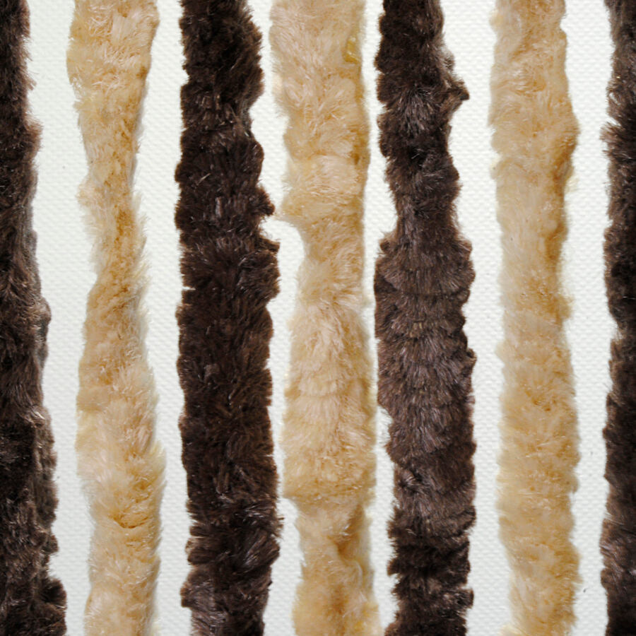 Dekorativní závěs proti hmyzu do dveří karavanu Brunner, 56 × 175 cm barva tmavě hnědá / béžová