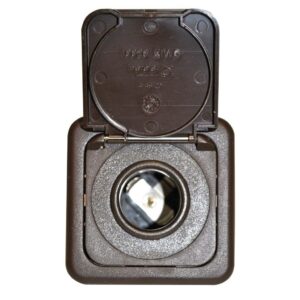 12 V zásuvka s víkem Fawo barva hnědá