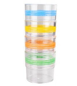 Barevné sklenice WACA 230 ml barva sada 4 barev