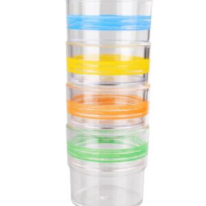 Barevné sklenice WACA 230 ml barva sada 4 barev