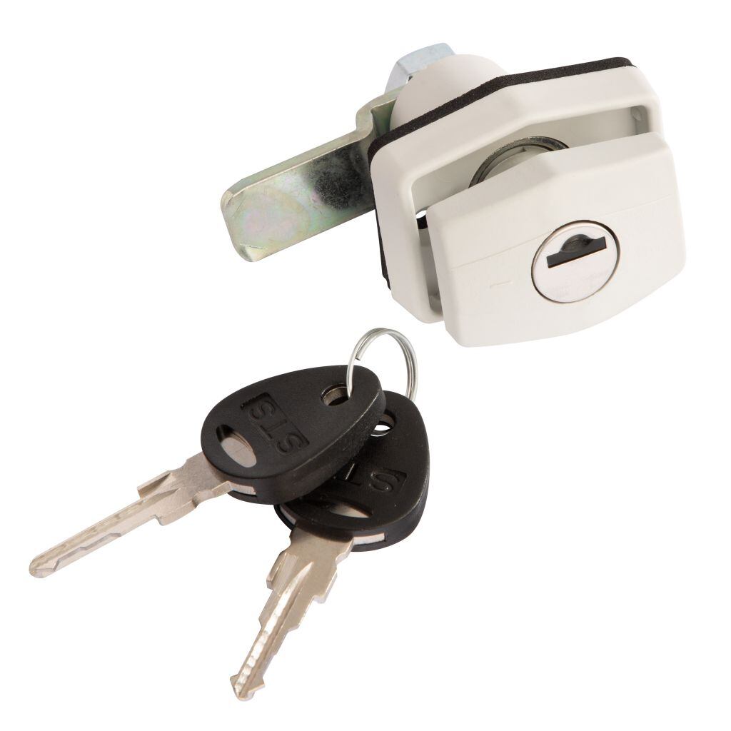 Kompletní obdélníkový zámek STS Oberholz balení s obalem barva bílá