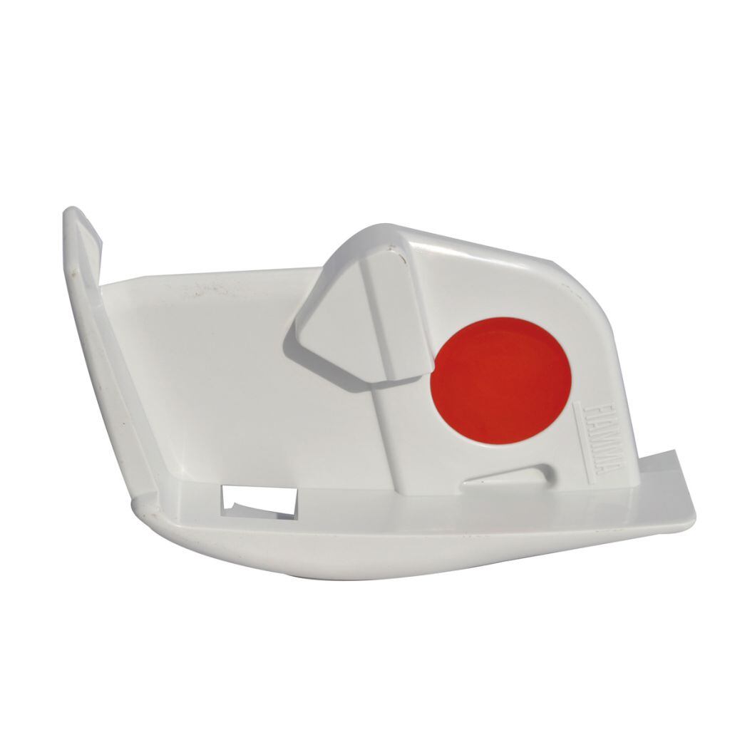 Koncovka čelní lišty pro markýzy Fiamma F45Ti/Ti L orientace levá strana verze F45Ti L 450–550, barva pouzdra bílá