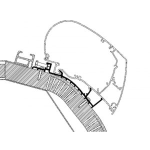 Adaptér pro Carthago Chic od r. 2015 na markýzy Thule řady 6/9 délka 5 m verze Carthago Chic (2015–....)