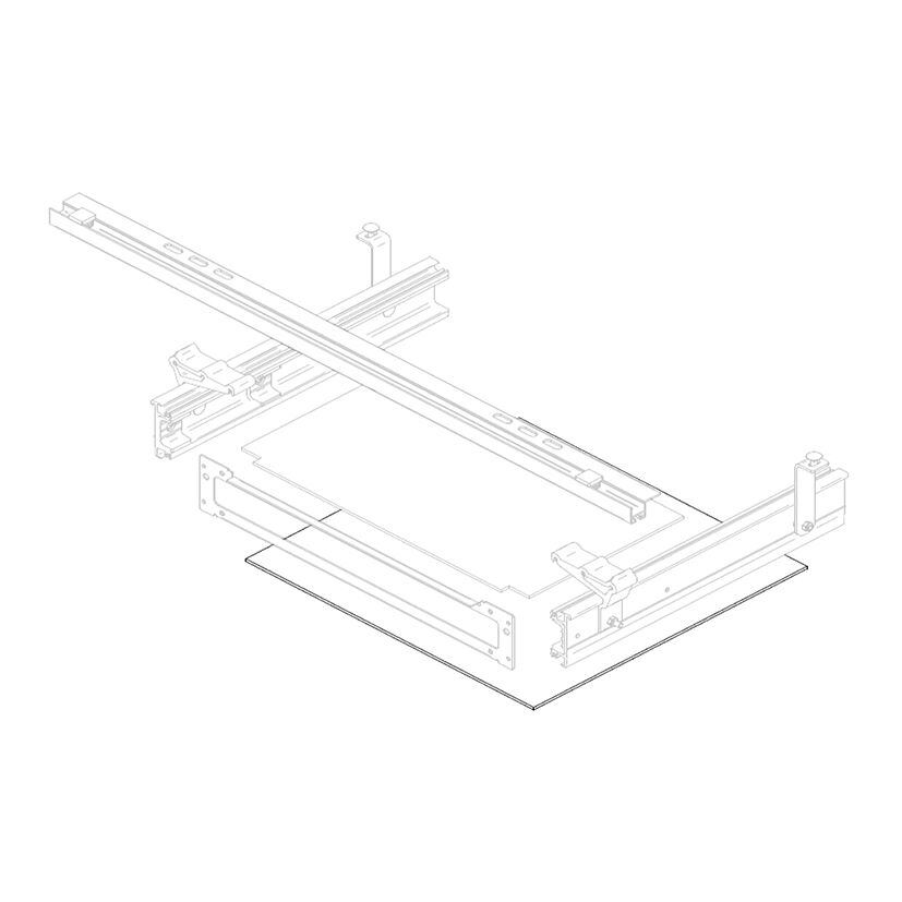 Spodní deska krytu schůdku Thule Slide-Out Step V16 Ducato velikost 550