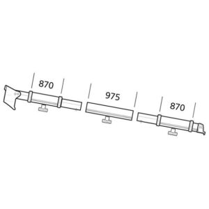 Upínací tyč stanů Thule Residence/Panorama 9200 orientace pravá strana