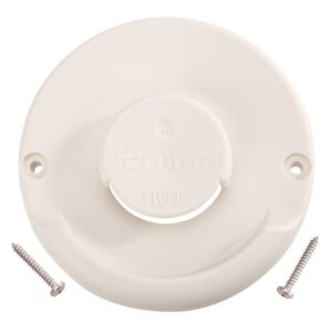 Vnější část stěnového komínku Truma ZR 80 barva krémově bílá