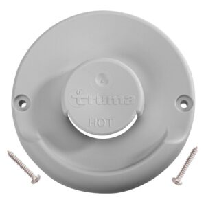 Vnější část stěnového komínku Truma ZR 80 barva světle šedá