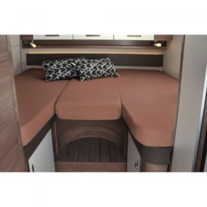 3dílný set prostěradel do karavanu Frankana barva kávová