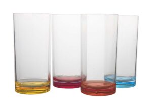 Nerozbitná duhová sada skleniček Gimex Colour Line objem 480 ml