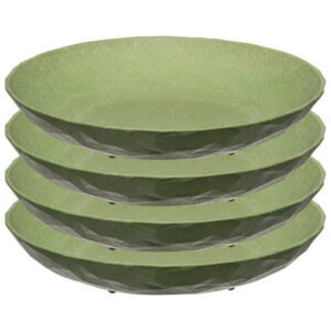 Sada hlubokých talířů Koziol Club Plate 220 4 ks barva tmavě zelená