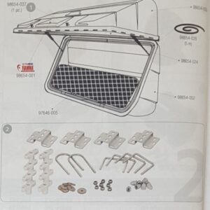 Fiamma ultra Box 320, 360, 500 – náhradní díly varianta 2. upevňovací sada