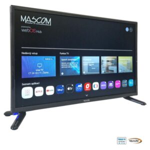 Televize Finlux Mascom 22″, 12 V Travel TV, WebOS, DVB-T2/ S2, WIFI