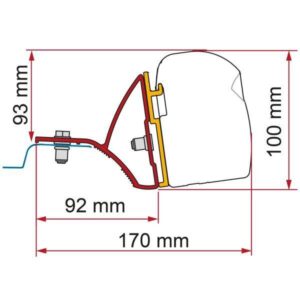 Adaptér Fiamma Kit F43van na Renault Trafic