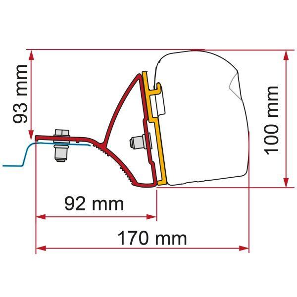 Adaptér Fiamma Kit F43van na Renault Trafic