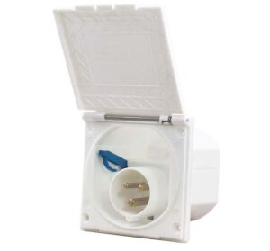 Venkovní CEE zásuvka Carbest – bílá