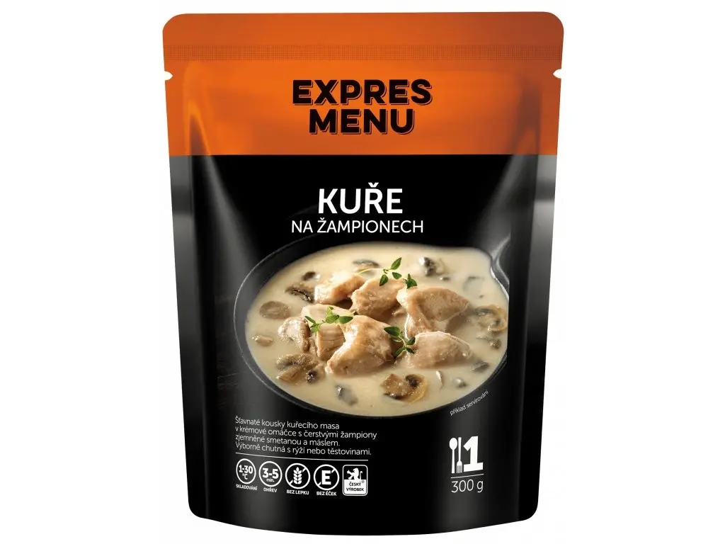 Kuře na žampionech EXPRES MENU 300 g