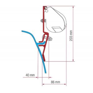 Adaptér pro VW T3 na markýzy Fiamma F35 Pro
