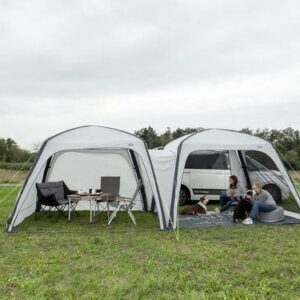 Propojení dvou party stanů Reimo Linosa model Linosa 300