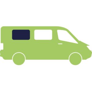 Posuvné zadní boční okno Carbest pro VW T4 1990–2004 orientace na straně spolujezdce