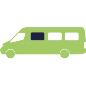 Posuvné přední boční okno Carbest pro VW Crafter 2007–2016 orientace na straně řidiče