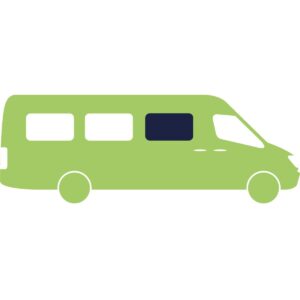 Posuvné přední boční okno Carbest pro VW Crafter 2007–2016 orientace na straně spolujezdce