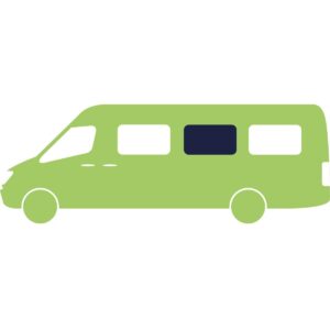 Pevné střední boční okno Carbest pro M-B Sprinter od roku 2007 orientace na straně řidiče