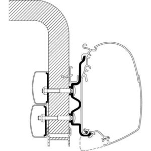 Adaptér pro Hymer Exsis, Camp na markýzy Thule řady 5/8 délka 6 m verze Hymer Exsis / Hymer Camp (....–2011)