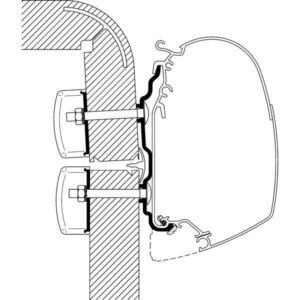 Adaptér pro Hymer Exsis, Camp na markýzy Thule řady 5/8 délka 5,5 m verze Hymer Exsis / Hymer Camp (2012–....)