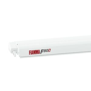 Markýza Fiamma F80, pouzdro bílé, plátno šedé výsuv 250 cm délka 425 cm