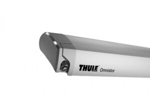 Markýza Thule Omnistor 9200 s motorem, pouzdro eloxovaný hliník, plátno šedé délka 450 cm