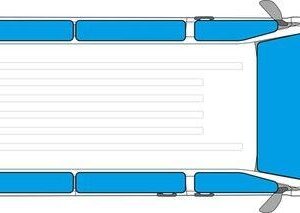 Vnitřní termoizolace oken Carbest pro MB Vito/Viano, krátký rozvor, sada 9 ks