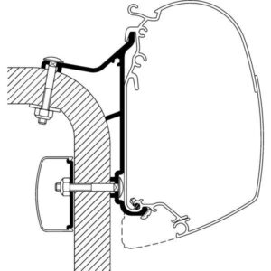 Adaptér pro Hymer B2-Klasse na markýzy Thule řady 5/8 délka 5 m