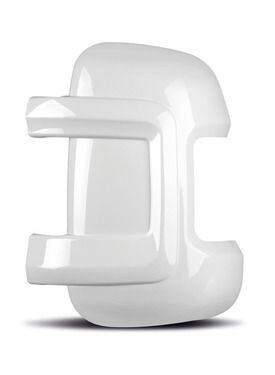 Krátké ochranné kryty zrcátek Carbest pro Fiat Ducato, sada 2 ks barva bílá