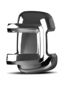 Krátké ochranné kryty zrcátek Carbest pro Fiat Ducato, sada 2 ks barva chromová