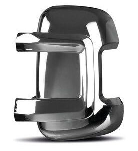 Krátké ochranné kryty zrcátek Carbest pro Fiat Ducato, sada 2 ks barva chromová