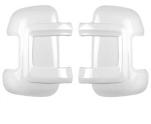 Dlouhé ochranné kryty zrcátek Carbest pro Fiat Ducato, sada 2 ks barva bílá