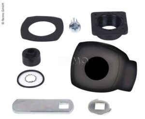 Zámek dveří úložných prostorů Zadi barva černá