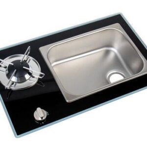 Vestavný vařič s 1 hořákem a dřezem Carbest VanStream