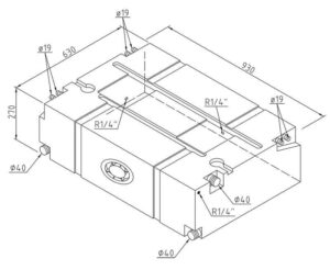 Univerzální nádrž na vodu Reimo, 150 l