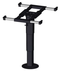 Nastavitelná a posuvná noha stolu Ilse výška 34,2–71,2 cm