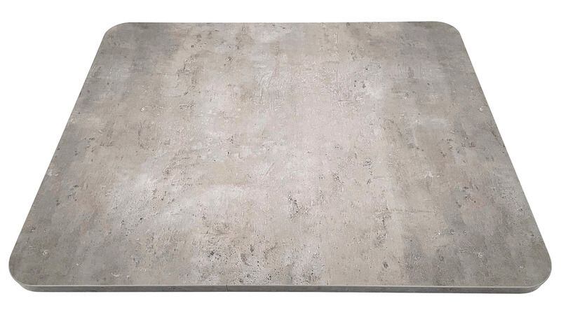 Deska stolu Ilse s dekorem beton rozměry (d × š) 90 × 75 cm