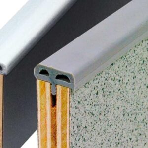 Ochranná lišta hrany stolu z PVC délka 25 m barva stříbrná