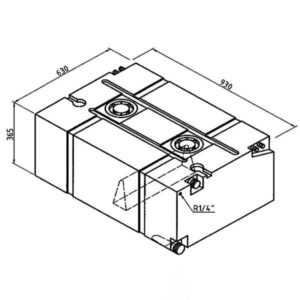 Univerzální nádrž na vodu Lilie, 200 l