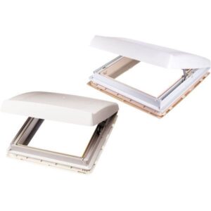 Střešní okno Thule Vent, 400 × 400 mm, s ventilací barva bílá průsvitná