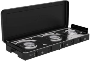 Plynový vařič se třemi plotýnkami Cadac 3 Cook Turbo Deluxe provozní tlak 50 mbar