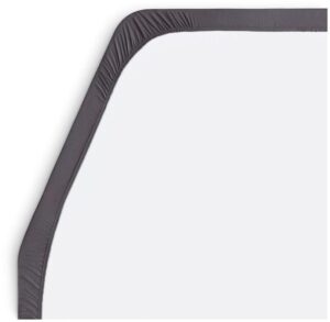 Elastické prostěradlo Walra Jersey 130–160 × 180–210 cm barva antracit umístění vpravo