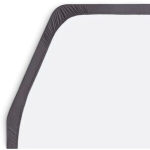 Elastické prostěradlo Walra Jersey 130–160 × 180–210 cm barva antracit umístění vpravo