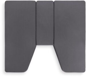 Elastické prostěradlo Walra Jersey na trojdílnou postel barva antracit